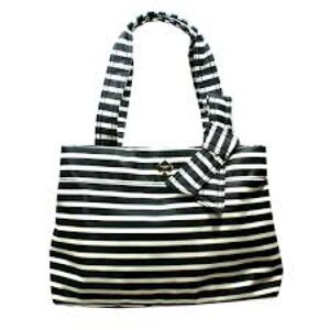 Kate Spade Maryanne Flatiron Striped Nylon Bag!